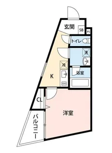 マイナビSTAYスタイル横濱元町(b’CASA R)【2階】の間取り