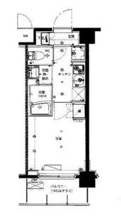 ハーモニーレジデンス武蔵小杉【5階】の間取り