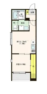 ハーモニーテラス津金II【2階】の間取り