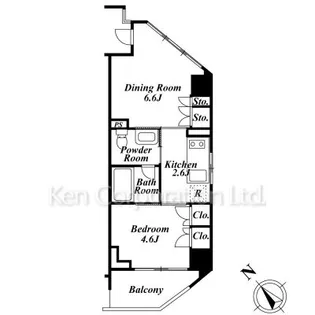 レジディア渋谷【10階】の間取り