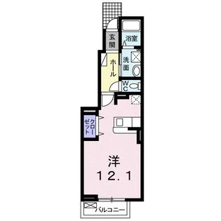 トゥインクル城南 B【1階】の間取り