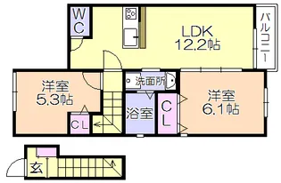 コーエーアビタシオン【2階】の間取り
