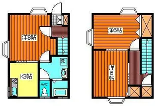 メゾネット里の間取り