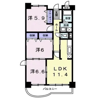 グランドレジデンス【2階】の間取り