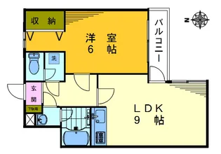 ノアズフラット【2階】の間取り
