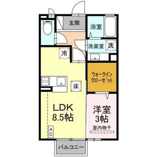 ボヌール【1階】の間取り