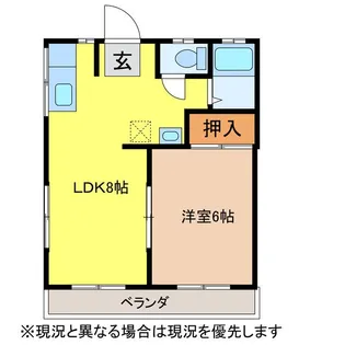 メゾン第一D【2階】の間取り