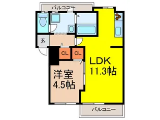 View Terrace売布III【2階】の間取り