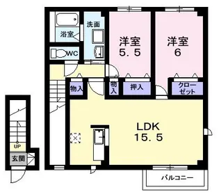 パルク サン ショウ【2階】の間取り