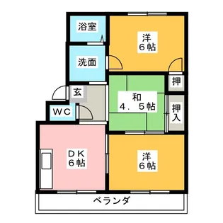 メルベーユ【2階】の間取り