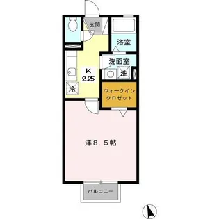 カーサフィオリーレ【1階】の間取り