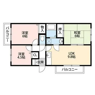 アービスFW【3階】の間取り