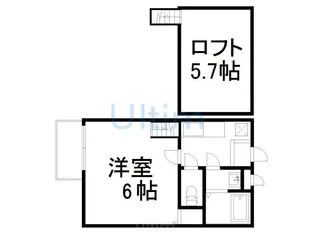 ロフティ四条大宮【1階】の間取り