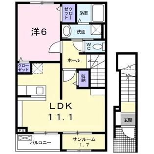 ルミネックスII【2階】の間取り