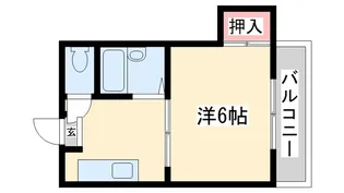 ハイツフジ No.2【2階】の間取り