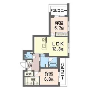 アドミラドール【3階】の間取り