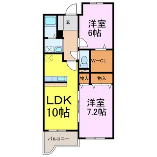 グランツブリーゼ【2階】の間取り