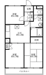 オークヴィラ石神【2階】の間取り