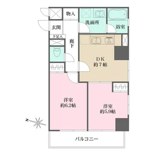 藤和シティコープ飛鳥山公園【8階】の間取り