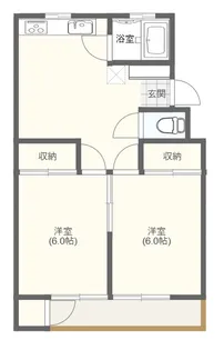 ランドヒルズ山崎【4階】の間取り