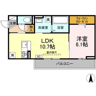 シエル【2階】の間取り