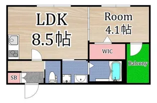ヴァルトガッセ森小路【3階】の間取り