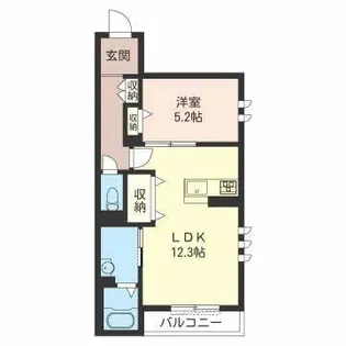エスポアール II【1階】の間取り
