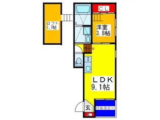 Grace NAKAMOTO【2階】の間取り