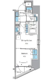 プライムアーバン浅草テラス【13階】の間取り