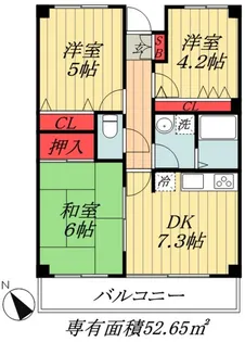 ファーストクレスト【1階】の間取り