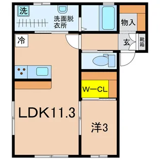 エルピス【2階】の間取り
