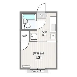 ベルゾーネ星野【2階】の間取り