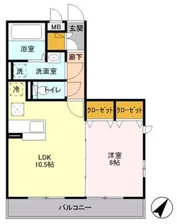 ロイトンIII【3階】の間取り