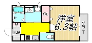 GRADO塚口【1階】の間取り