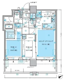シティタワー新宿【26階】の間取り
