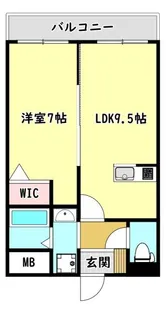 グランパシフィック萱島【2階】の間取り