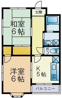 ハイカムールEY【2階】の間取り
