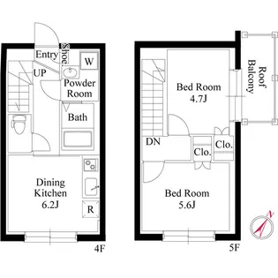 アバンティア初台【4階】の間取り