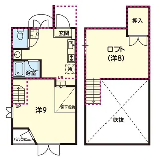 神水ありえす【3階】の間取り