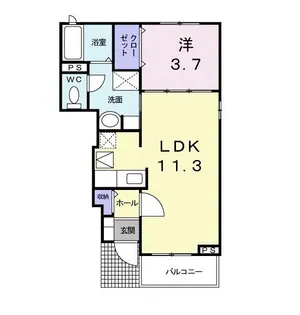 ポラリスII【1階】の間取り