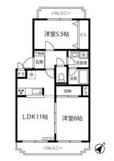 アンジェレ藤が丘【2階】の間取り