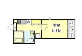 ゴルフブルク弘明寺【1階】の間取り