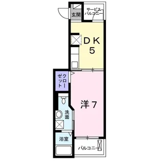 アヴェニューエリカーナ【2階】の間取り