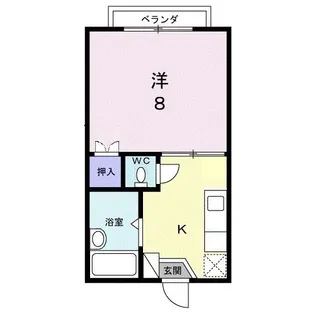 ロンドンストリートI【2階】の間取り