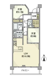 パークホームズ世田谷梅丘【3階】の間取り