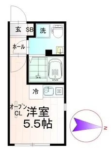 SOLASIA residence日暮里【2階】の間取り