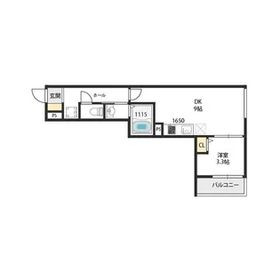 エムグレース豊中【1階】の間取り