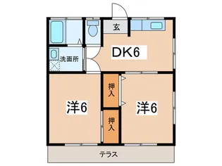 和泉ハイツ【1階】の間取り