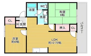 メゾンアサヒI【2階】の間取り