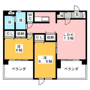 Milky Way【2階】の間取り